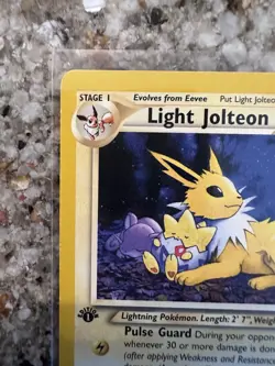 Pokemon Light Jolteon 1st Edition 48/105 Neo Destiny Rare Eevee Evolution WOTC - Image 2