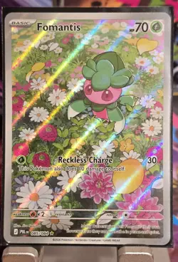 Fomantis 085/084 Pokemon TCG Pitch Black Illustration Rare English NM - Image 1