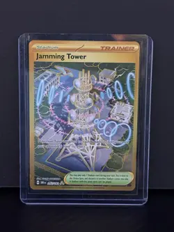Pokemon - Jamming Tower 243/182 Hyper Rare Holo - SV10: Destined Rivals - NM - Image 1