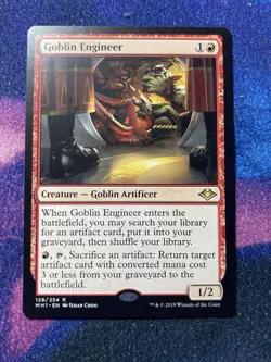 Goblin Engineer #128 (NM) Modern Horizons MH1 Magic MTG - Image 1
