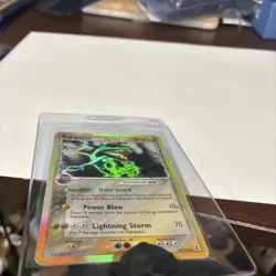 Pokemon 2005 Delta Species Rayquaza 13/113 Holo Rare Played - Image 5