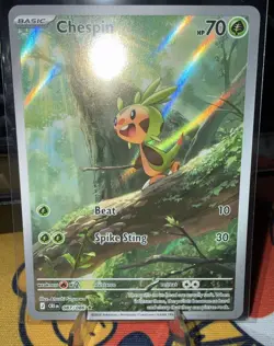 Chespin 087/086 - Mega Evolution: Chaos Rising - Pokemon TCG Illustration Rare - Image 1