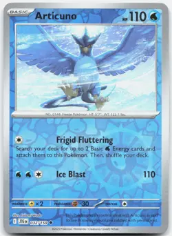 Articuno 032/159 Uncommon Journey Together Pokemon Reverse Holo Near Mint - Image 1