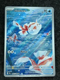 Nintendo Pokemon TCG Goldeen 087/084 PBLK Illustration Rare ENG - Image 1