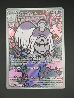 HOUNDSTONE 145/132 ILLUSTRATION RARE MEGA EVOLUTION POKEMON NM/M - Image 1