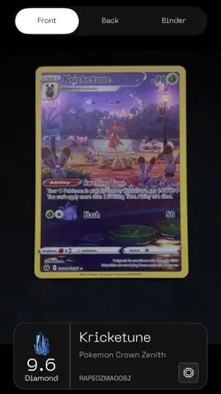 Kricketune GG02/GG70 Crown Zenith Galarian Gallery Illustration Rare - Image 4