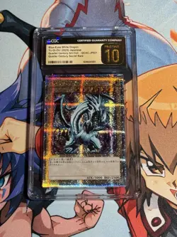 Konami Yu-Gi-Oh! Blue-Eyes White Dragon QCAC JP021 QCSR Foil CGC 10 - Image 1