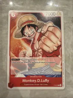 One Piece Monkey D Luffy (Promotion Pack 2022) P-001 - Pre-ERRATA - No Dot - EX - Image 1