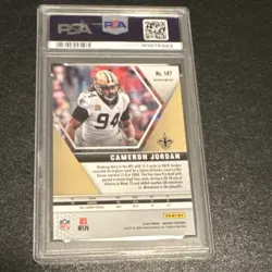 2020 Panini Mosaic Cameron Jordan GEM MT PSA 10 New Orleans Saints POP 1 - Image 2