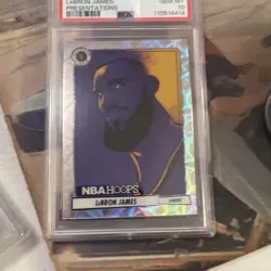 Panini 2023-24 NBA Hoops Premium Stock LeBron James Presentations #3 PSA 10 - Image 1