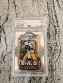 2022 Panini Prizm - Fireworks Kenny Pickett Psa 10 - Image 1