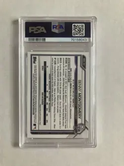 2021 Bowman Draft Chrome Benny Montgomery Sparkle Refractor Non Auto PSA 10 - Image 2