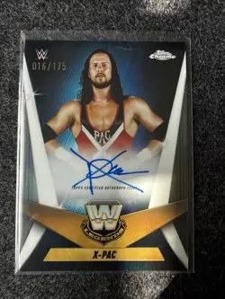 2025 Topps WWE Chrome X-PAC Legends Refractor On Card Auto /175 - Image 1