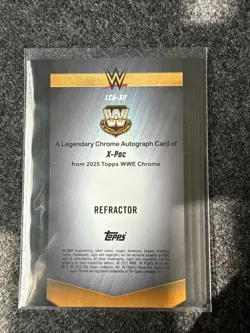 2025 Topps WWE Chrome X-PAC Legends Refractor On Card Auto /175 - Image 2