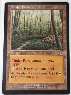 Tinder Farm - Invasion - Magic the Gathering MTG Nice! - Image 1