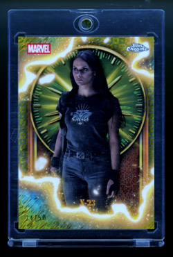 2025 Topps Chrome Marvel Studios Dafne Keen X-23 Gold Shimmer /50 - Image 1