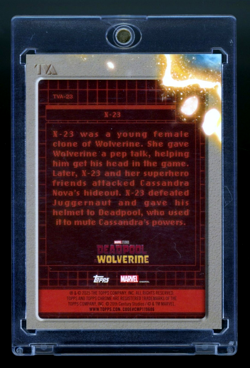 2025 Topps Chrome Marvel Studios Dafne Keen X-23 Gold Shimmer /50 - Image 2