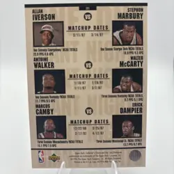 1996-97 Upper Deck Collector's Choice - One on One Kobe Bryant, Shareef... - Image 2