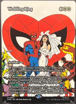 MTG Marvel’s Spider-Man Wedding Ring Borderless (Mythic) - Image 1