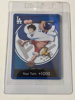 2026 One Piece x Dodgers Monkey D Luffy Promo Don Card (Sealed) - Image 3