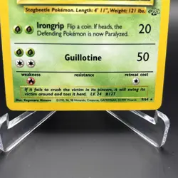 Pokemon TCG Pinsir Holo Unlimited Rare Card 9/64 Jungle Base Set - Image 2