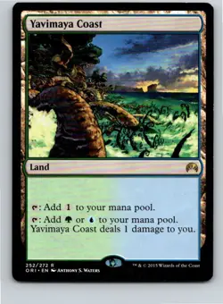Magic the Gathering Yavimaya Coast Magic Origins MTG Free Shipping! - Image 1
