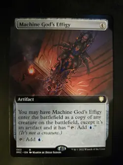Machine God's Effigy NM EXTENDED ART Commander: The Brothers' War MTG FREE SHIP - Image 1