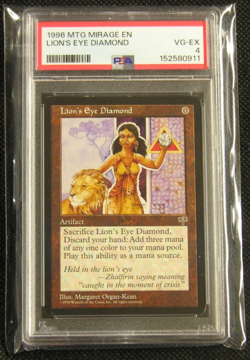 Lion's Eye Diamond - MtG Magic the Gathering - Mirage (1996) PSA 4 - Image 1