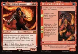Clive, Ifrit's Dominant // Ifrit, Warden of Inferno FIN NM MTG - Image 1