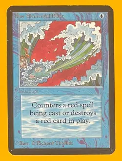 MTG BLUE ELEMENTAL BLAST Alpha (OldManMTG 012-839) - Image 1