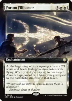Forum Filibuster (Extended Art) - Near Mint MTG Commander: Secrets of Strixhaven - Image 1