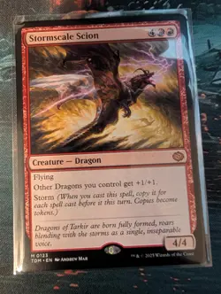Stormscale Scion 123 Mythic Tarkir: Dragonstorm Magic: The Gathering LP - Image 1
