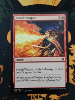 MTG - Breath Weapon - x1 Copy - (CLB 165) - LP - Fast Shipping - Image 1