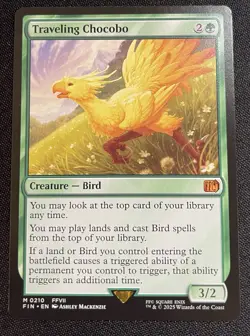 Traveling Chocobo Final Fantasy Regular M 0210 Non-Foil MTG Magic Pack Fresh - Image 1