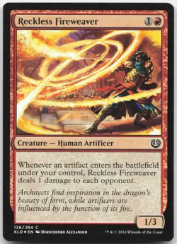 Reckless Fireweaver - Kaladesh - Foil Common - Magic: The Gathering - Image 1