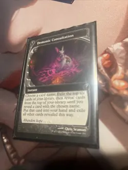 Demonic Consultation (Future Sight) Mystery Booster 2 Regular NM mtg - Image 1