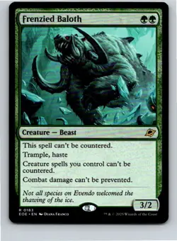 Magic the Gathering Frenzied Baloth Edge of Eternities MTG Free Shipping! - Image 1