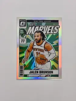 2024 Panini Donruss Optic Net Marvels Jalen Brunson #22 Holo Prizm - Image 1