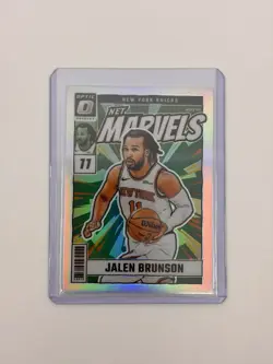 2024 Panini Donruss Optic Net Marvels Jalen Brunson #22 Holo Prizm - Image 2