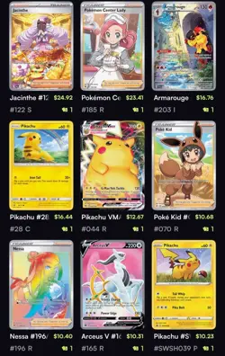Pokemon Card Collection Lot – 91 Cards – $400+ Raw Value – Rare Candy App Valued - Image 2