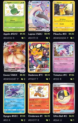 Pokemon Card Collection Lot – 91 Cards – $400+ Raw Value – Rare Candy App Valued - Image 3