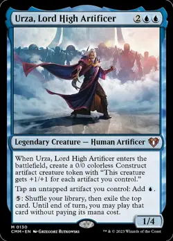 MTG Urza, Lord High Artificer, NM-Mint, English Commander Masters - Image 1