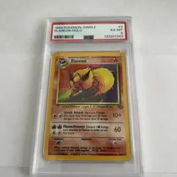 FLAREON-HOLO - Pokemon Jungle #3 PSA 6.0 - Image 1