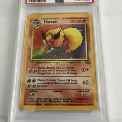 FLAREON-HOLO - Pokemon Jungle #3 PSA 6.0 - Image 2