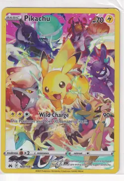 Pikachu (Secret) Holo Secret Rare SWSH: Crown Zenith 160/159 LP - Image 1