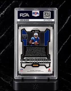 2023 Panini Prizm Anthony Richardson Pink Rookie RC #343 PSA 10 Gem Mint Colts - Image 2