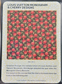 Louis Vuitton x Murakami Trading Card Monogram Cherry Blossom Brown Japanese 029 - Image 1