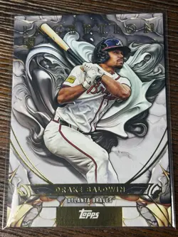 2025 Topps Inception Drake Baldwin RC Rookie SP Black Atlanta Braves #105 - Image 1