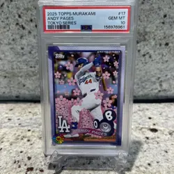 2025 Topps MLB World Tour Tokyo Series Takashi Murakami Andy Pages #17 PSA 10 - Image 1