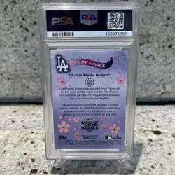 2025 Topps MLB World Tour Tokyo Series Takashi Murakami Andy Pages #17 PSA 10 - Image 2